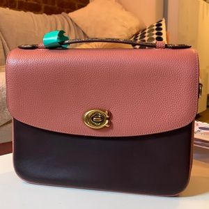Coach Brown and Pink Leather Bag